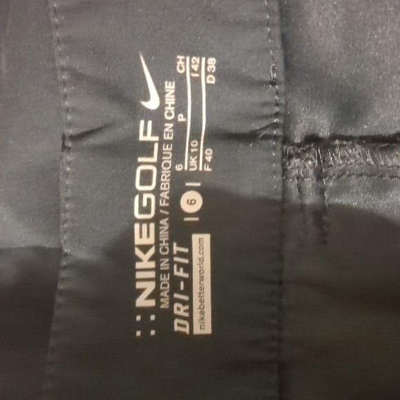 6 Nike Golf Solid Black Skort Activewear Athletic Athleisure Sport - Picture 3 of 17